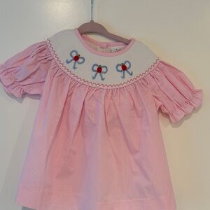 Stitchy Fish Beauty and Bows Smocked Set